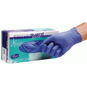 Semperguard Xtra Lite púdermentes levendula kék színű nitril kesztyű 200db/doboz (Méret:S) Semperguard Xtra Lite púdermentes levendula kék színű nitril kesztyű 200db/doboz (Méret:S)